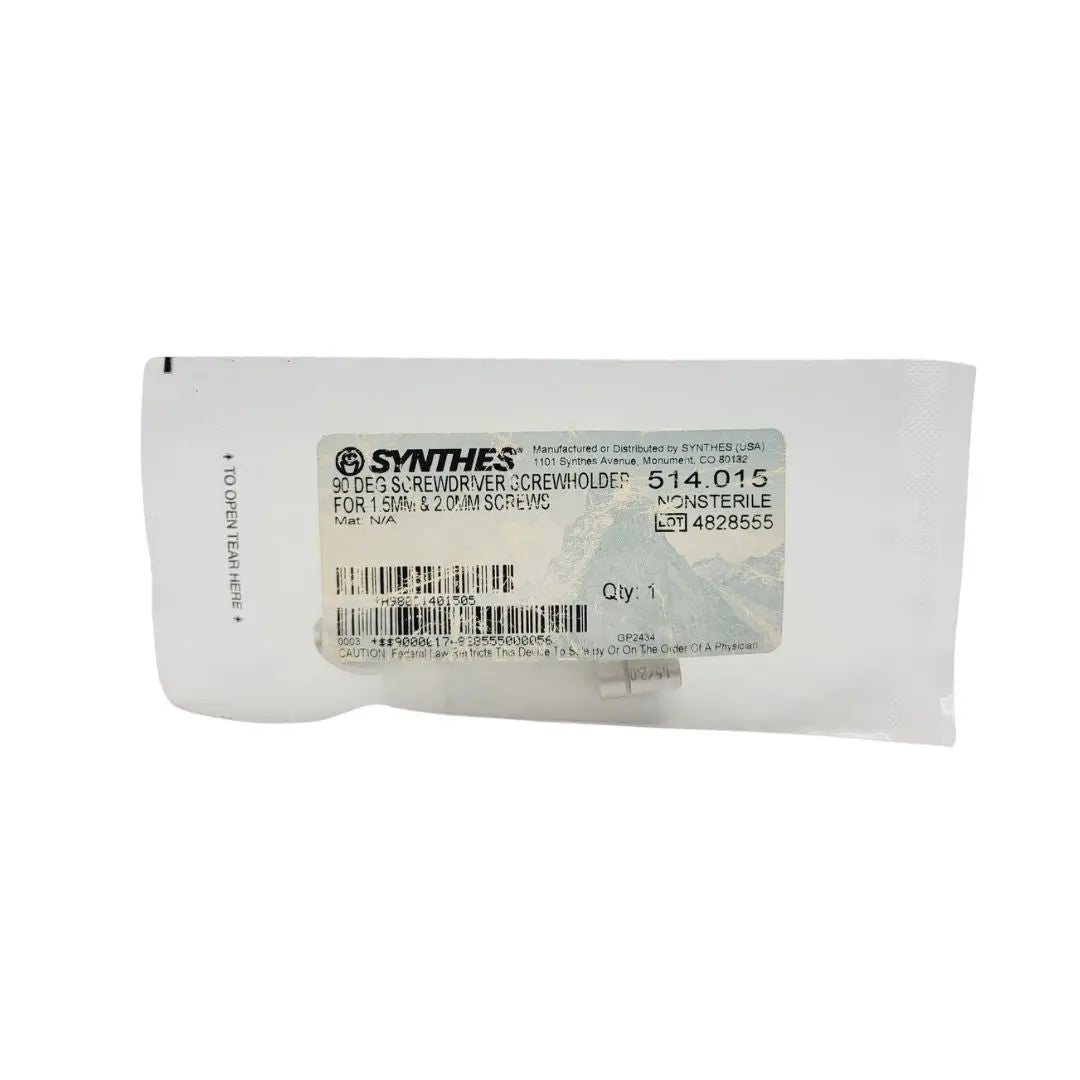 Synthes 514.015 90° Screwdriver Screwholder for 1.5mm & 2.0mm Screws 3-1/4" Synthes