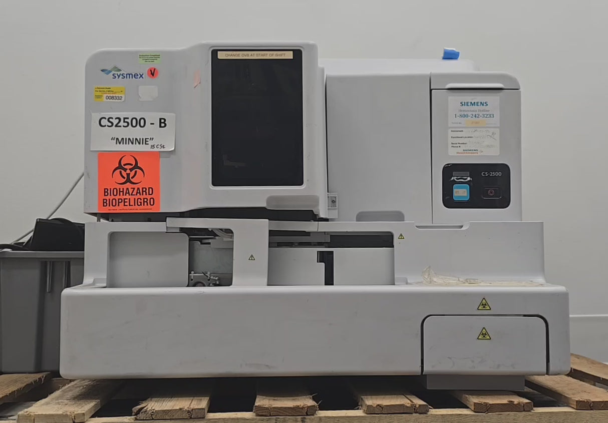 Sysmex CS-2500 Automated Blood Coagulation Analyzer w/ Accessories DOM: 06/2016