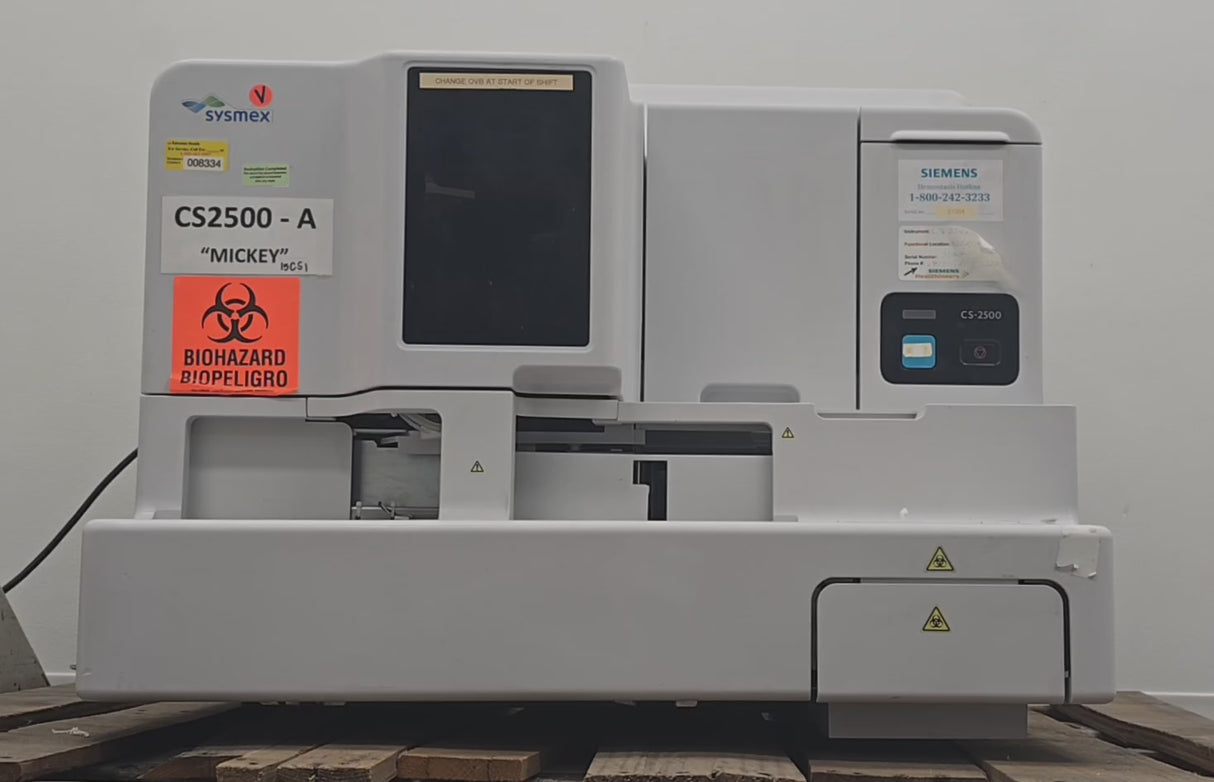 Sysmex CS-2500 Automated Blood Coagulation Analyzer w/ Accessories DOM: 06/2016
