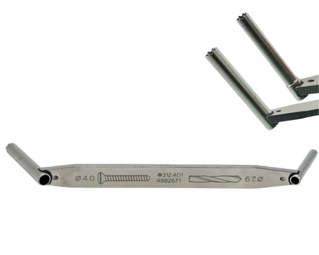 Synthes 312.401 Double Drill Sleeve 4.0mm 2.9mm Excellent Condition Synthes