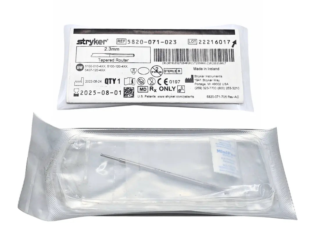 Stryker 5820-071-023 Tapered Router 2.3mm Exp 2025-08-01 NEW - Primis ...