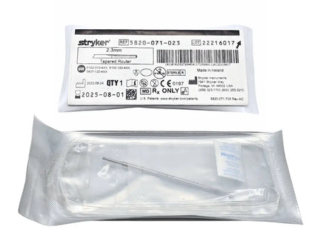 Stryker 5820-071-023 Tapered Router 2.3mm Exp 2025-08-01 NEW Stryker