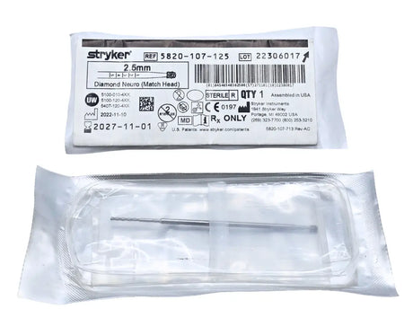 Stryker 5820-107-125 Diamond Neuro Match Head 2.5mm Exp: 2027-11-01 NEW Stryker