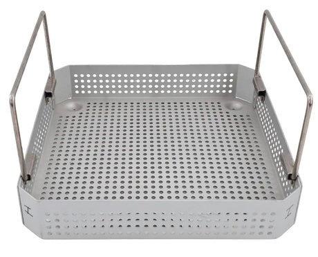 Small Square Surgical Instrument Sterilization Case with Handles 10 x 10 x 2 Unbranded