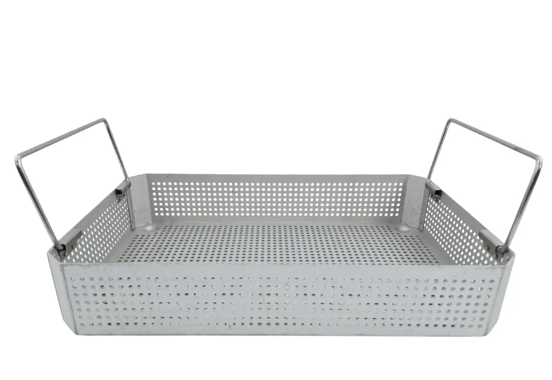 Rectangular Surgical Sterilizaion Tray with Handles 16 x 10 x 3 Unbranded