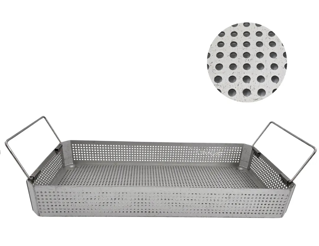 Instrument Sterilization Tray with Handles 22" x 10" x 3" Unbranded