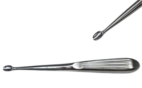 Integra Jarit 240-107 Orthopedic Size 5 Straight Burns Oval Cup Curette 7" NEW Primis Medical