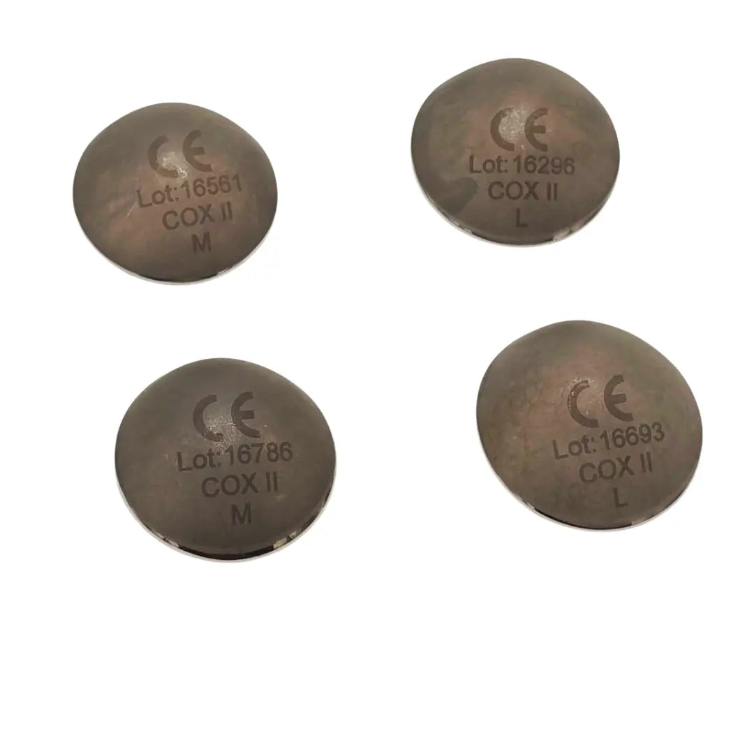 Cox II Ocular Laser Shields M/L Stainless Steel Ophthalmic Lot of 4 Cox II