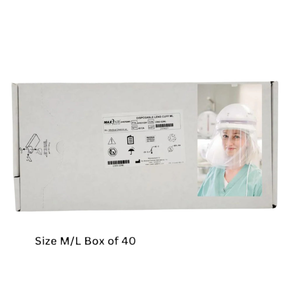 Bio Medical 01031291 Max Air Systems Disposable Lens Cuff ML Box of 40