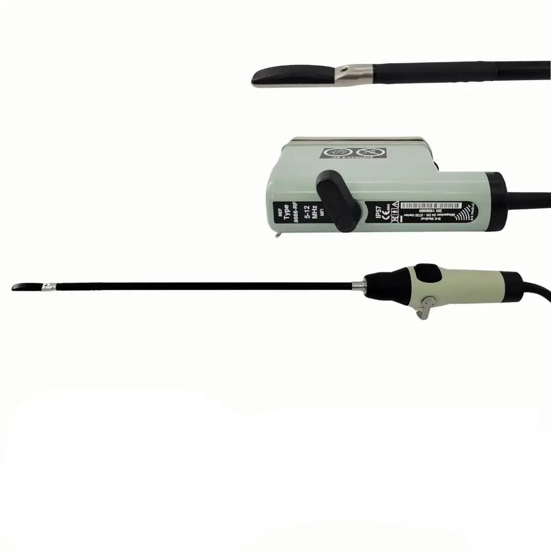 BK Medical 8666-RF 5-12 MHz 4-Way Laparoscopic Ultrasound Transducer w/ Access. BK Medical