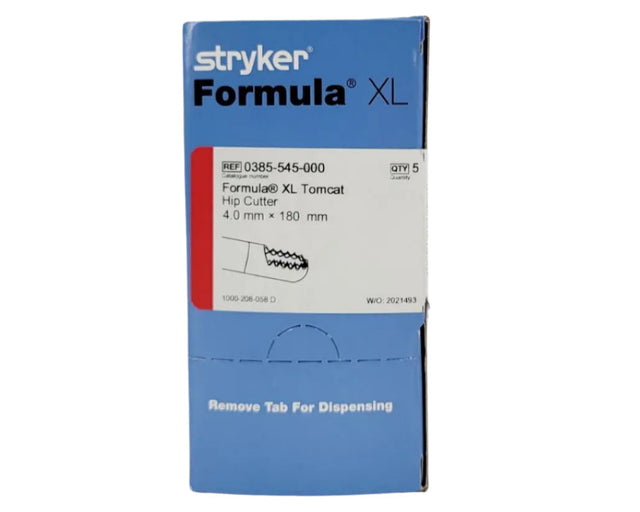 Stryker 0385-545-000 Formula XL Tomcat Hip Cutter 4.0mm x 180mm Box of 5 Primis Medical