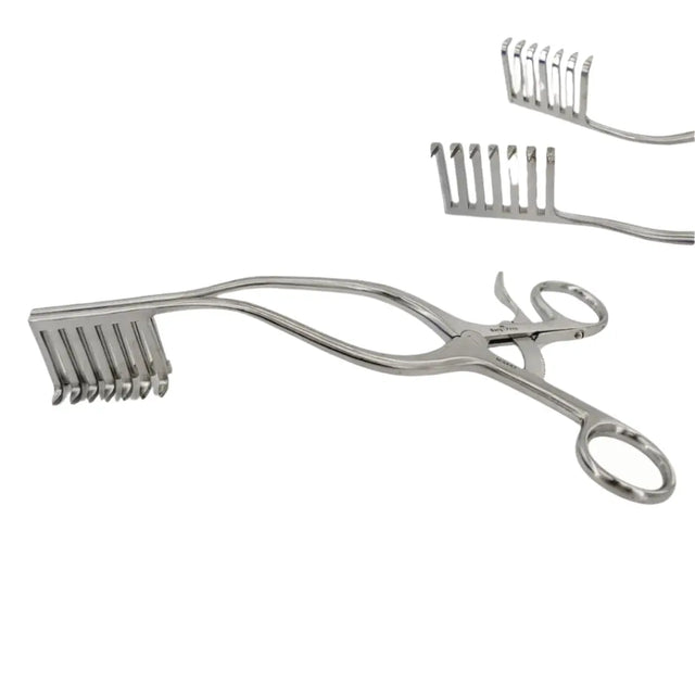 Surgpro MISKRT Miskimon Cerebellar Retractor 7 Sharp Prongs 35mm x 32mm Surgpro