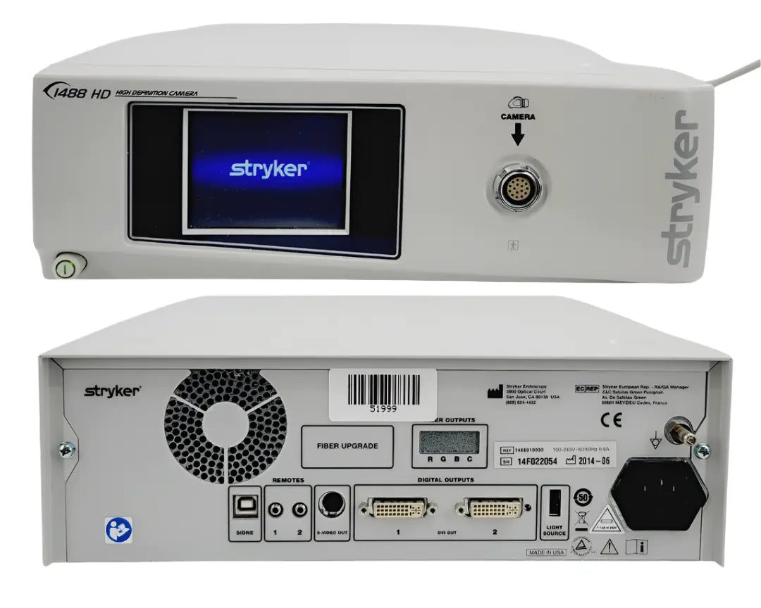 Stryker 1488 3-HD Chip High Definition Camera Control Unit 1488010000 Stryker