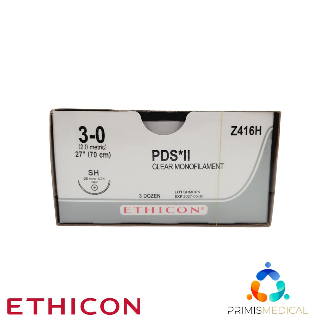 Ethicon Z416H 3-0 PDS ll Undyed 1 x 27" SH 36 Box EXP 06-30-2027