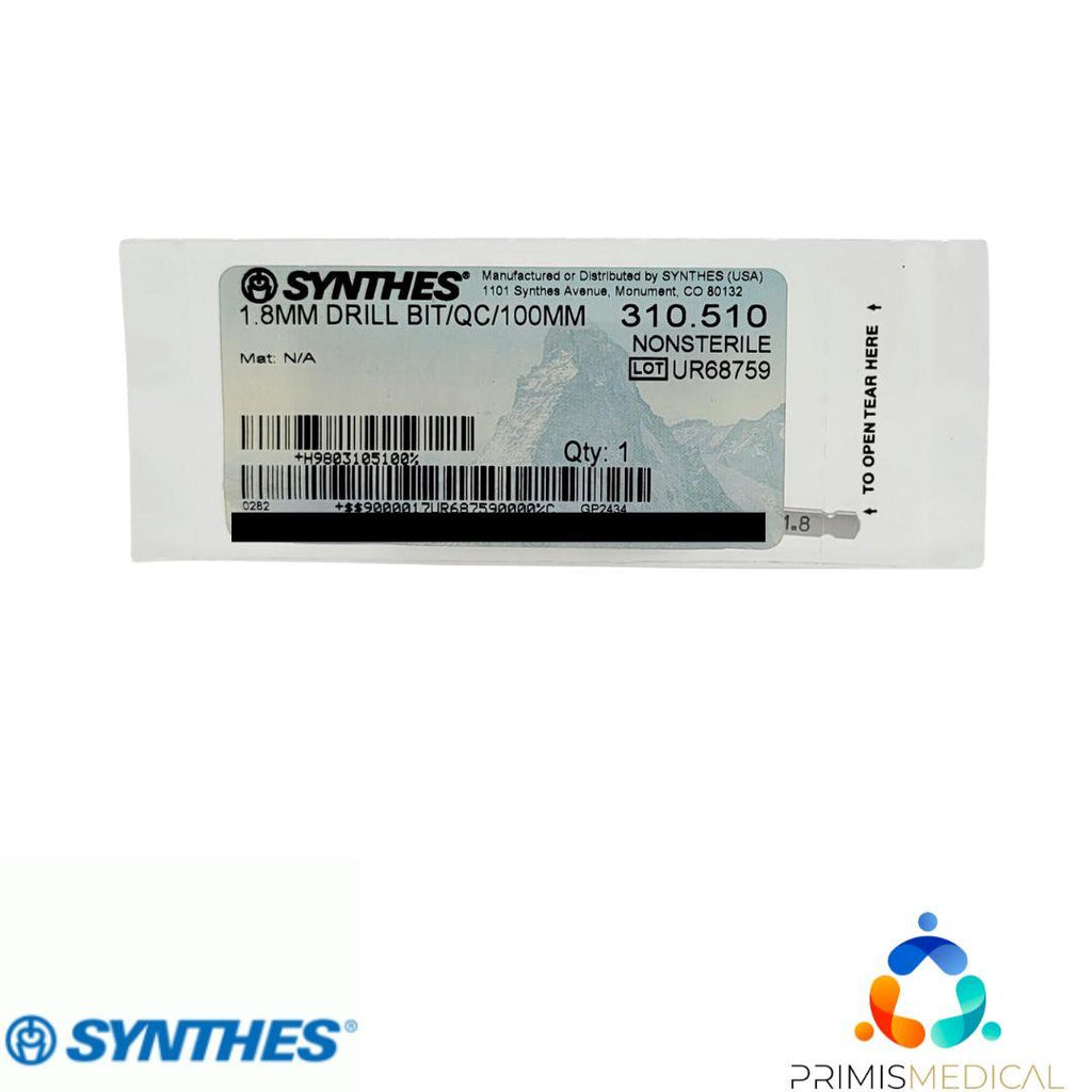 Synthes 310.510 Quick Connect Drill Bit Orthopedic 3.9" New