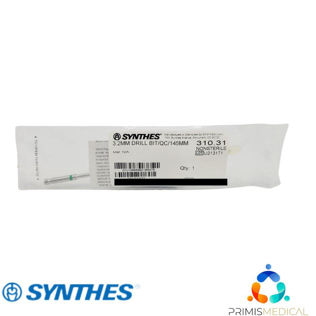 Synthes 310.31 Quick Connect Drill Bit 3.2mm Orthopedic 6" New