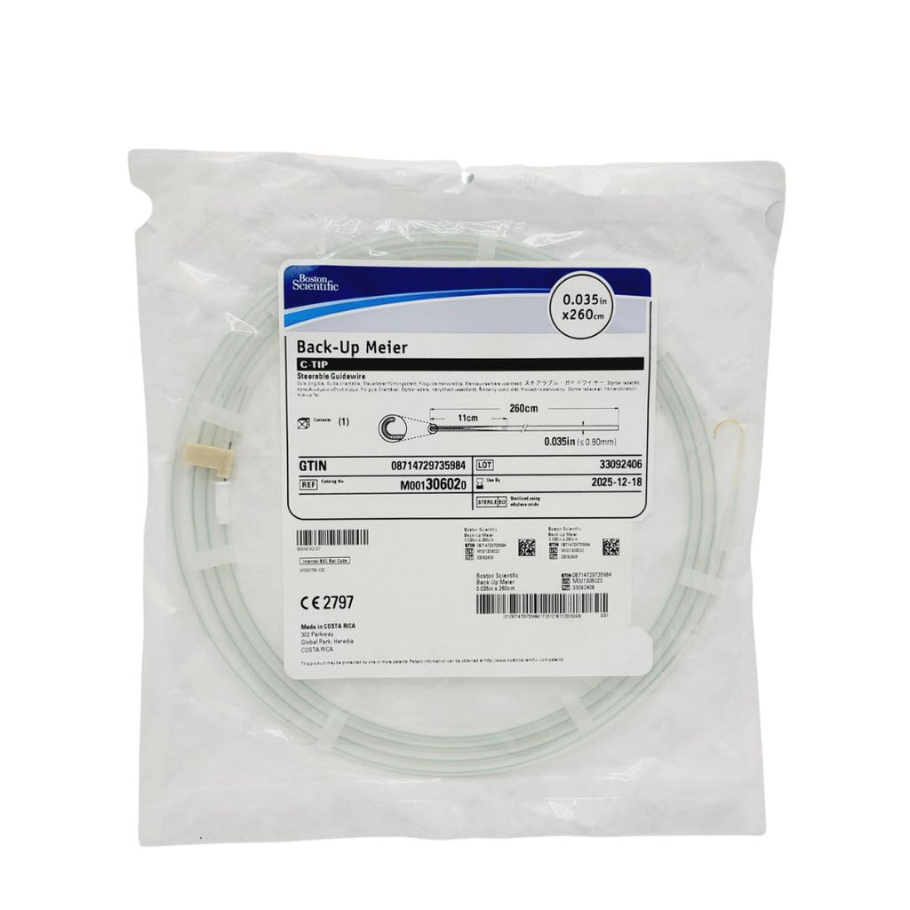 Boston Scientific M001306020 Back-Up Meier Steerable Guidewire .035" x 260cm