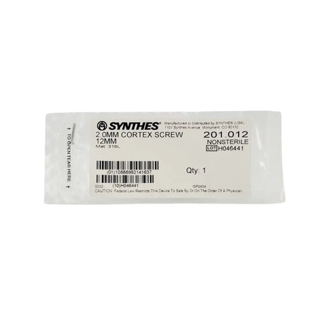 Synthes 201.012 2.0mm Cortex Screw 12mm Synthes