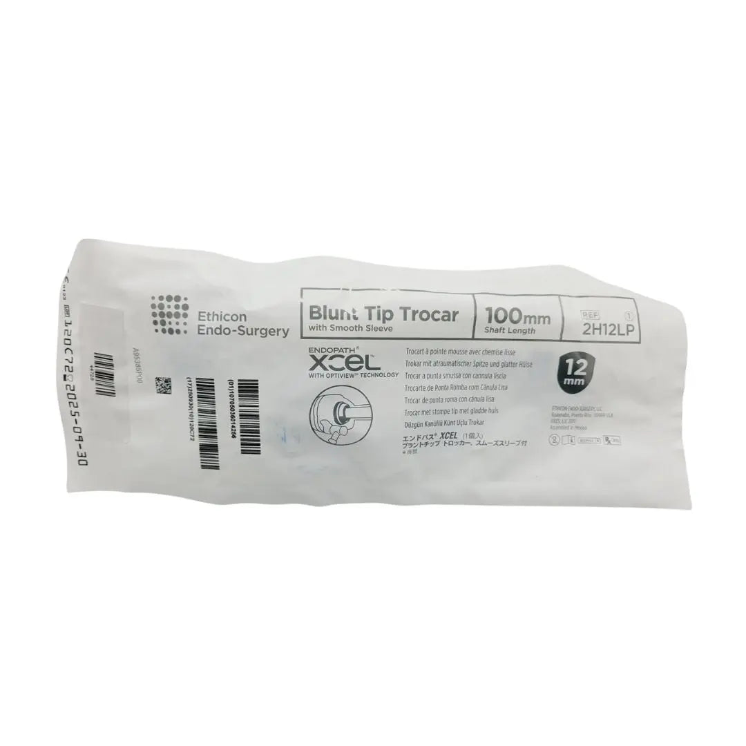 Ethicon 2H12LP Endopath Xcel Blunt Tip Trocar with Smooth Sleeve 100mm Shaft Ethicon
