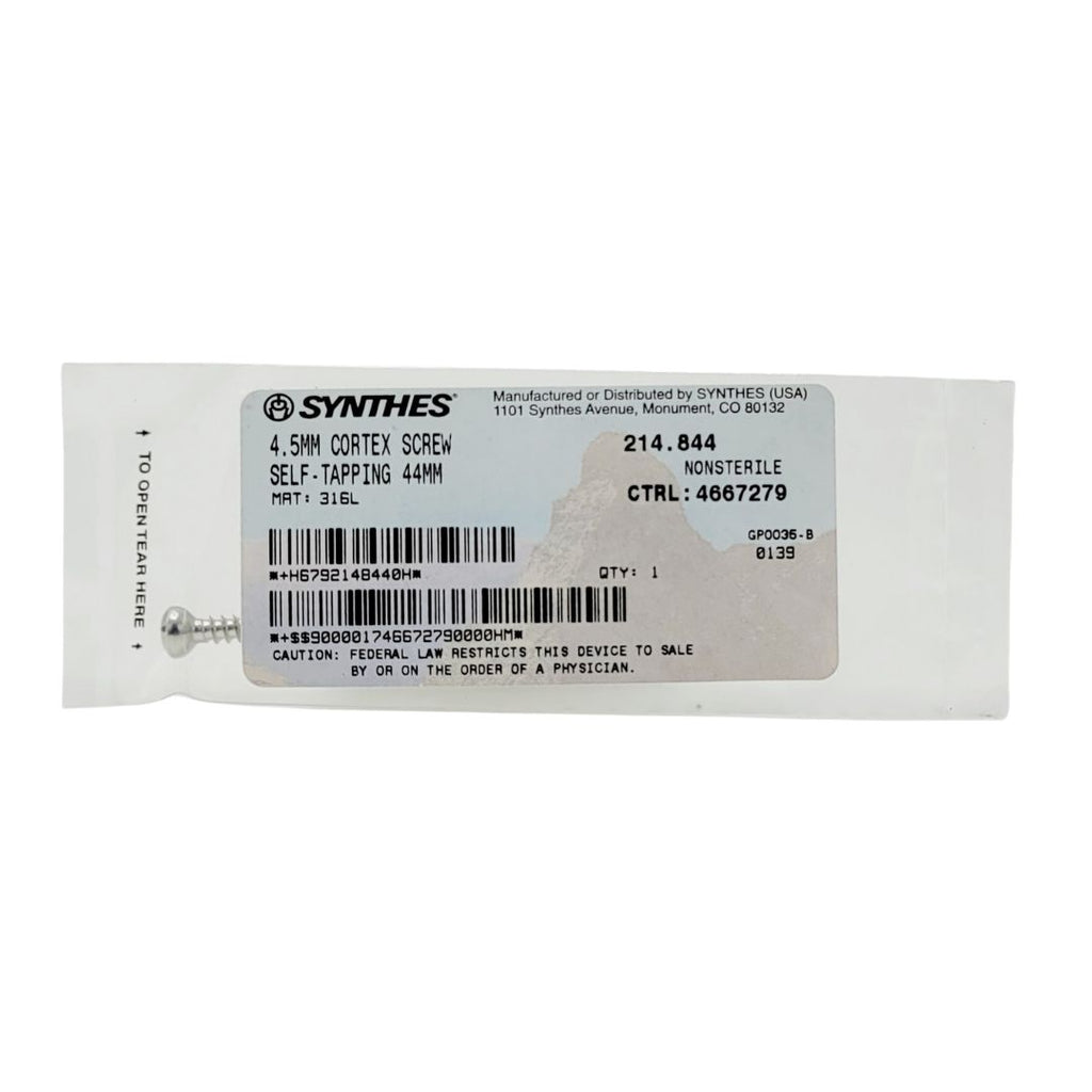 Synthes 202.020 2.7mm Cortex Screw 20mm