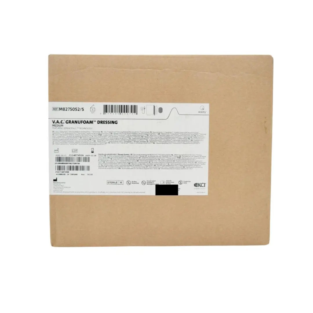 KCI M8275052/5 V.A.C Granufoam Dressing Medium Box of 5 EXP: 11/30/2025 KCI