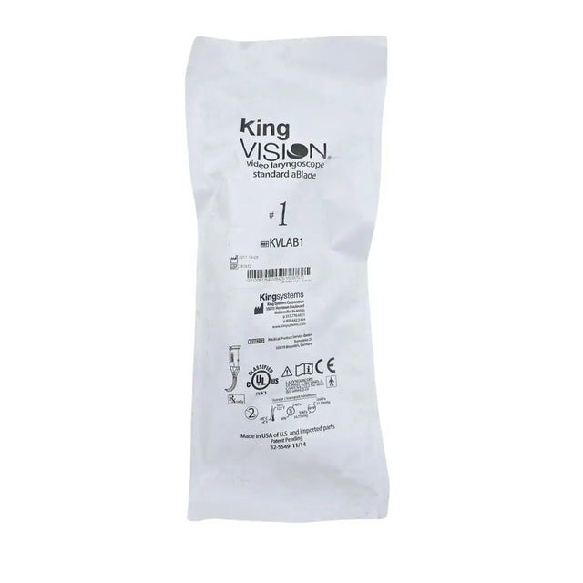 King Vision KVLAB1 Video Laryngoscope Standard aBlade Size #1 King Systems