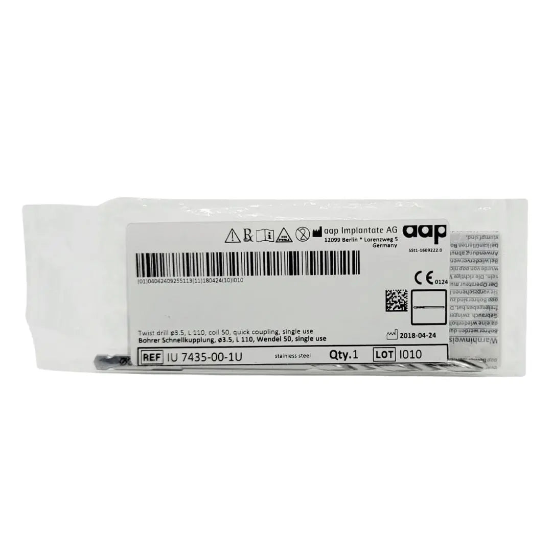 aap Implantante AG IU 7435-00-1U 3.5mm Twist Drill Quick Coupling 110cm aap Implantante