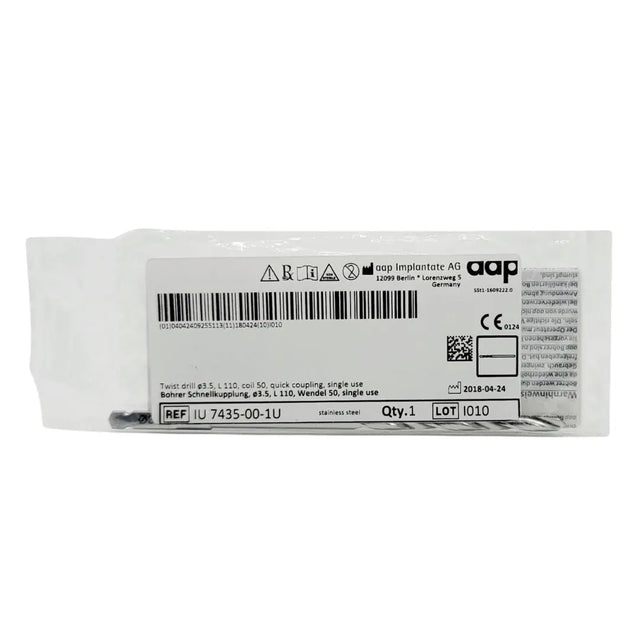aap Implantante AG IU 7435-00-1U 3.5mm Twist Drill Quick Coupling 110cm aap Implantante