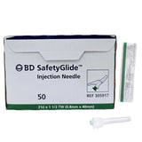 BD 305917 SafetyGlide Injection Needle 21G x 1-1/2 TW Box Of 50 BD