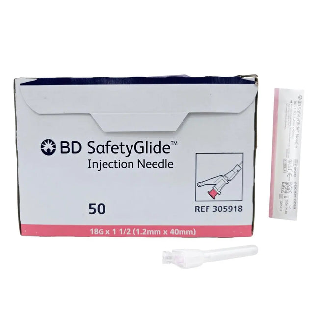 BD 305918 Injection Needle 18G x 1-1/2 RB Box of 50 BD