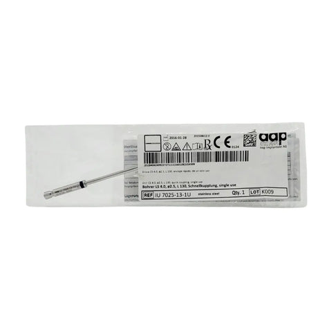 aap Implantate AG IU 7025-13-1U CS 4.0 2.5mm Twist Drill Quick Coupling 5" aap Implantante