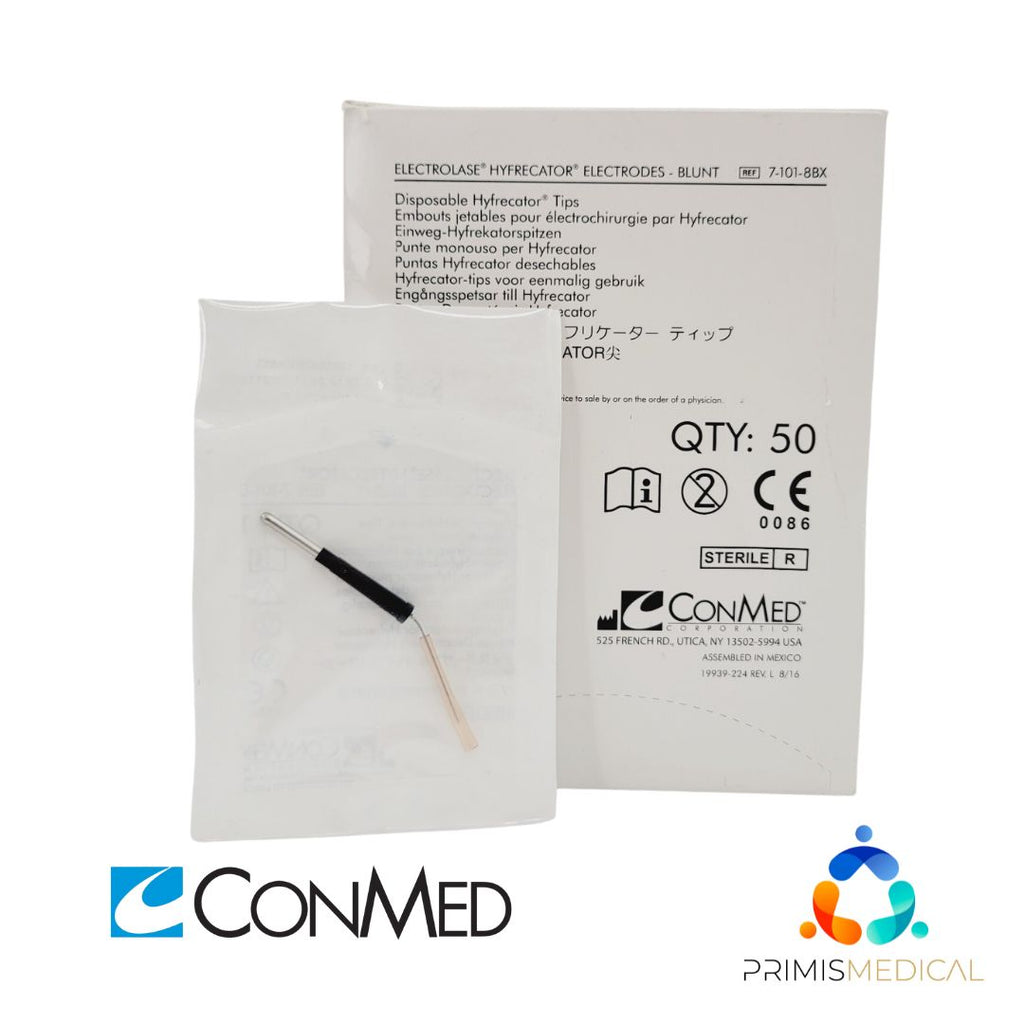 ConMed 7-101-8 BX Electrodes Blunt Disposable Hyfrecator Tips Box of 50 EXP: 2026