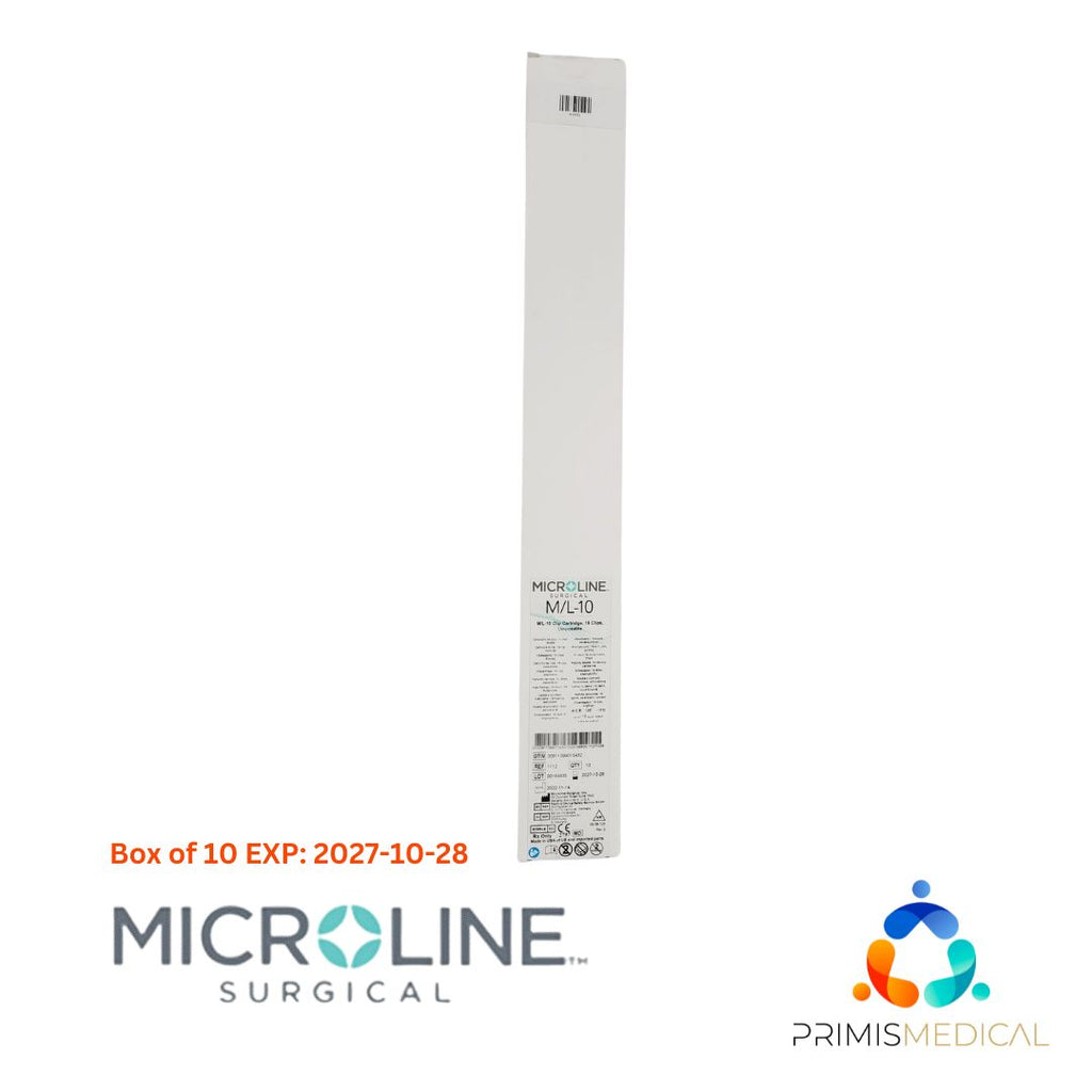 Microline Surgical M/L-10 Clip Cartridge, 10 Clips Box EXP: 2027-10-28