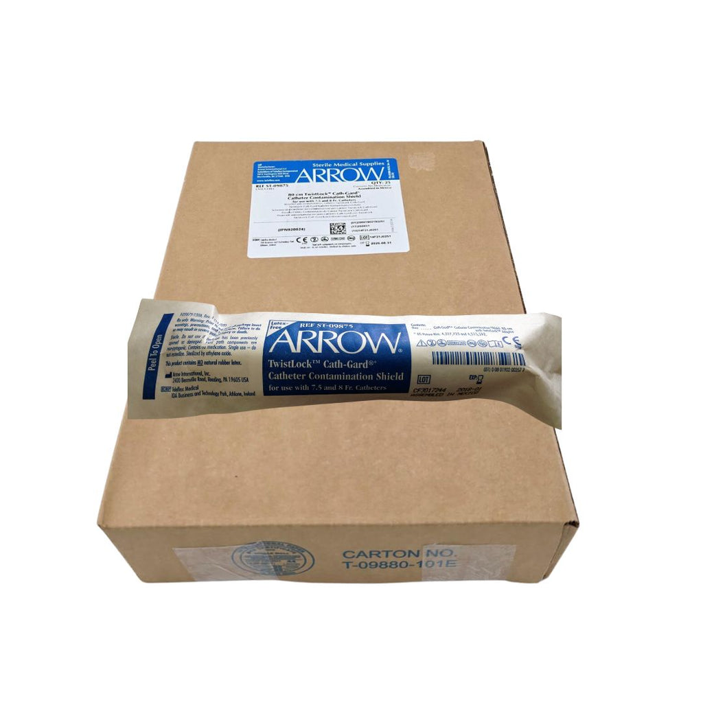 Arrow ST-09875 80cm TwistLock Cath-Gard Catheter Contamination Shield Box of 25