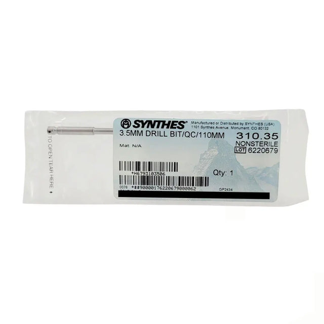 Synthes 310.35 Quick Connect Drill Bit 3.5mm 4.3" Synthes