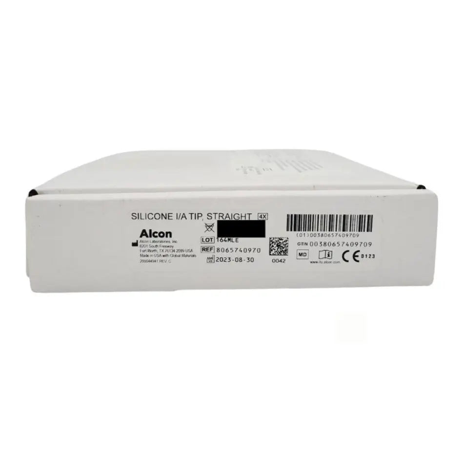 Alcon 8065740970 Silicone I/A Tip Straight Box of 4 Alcon
