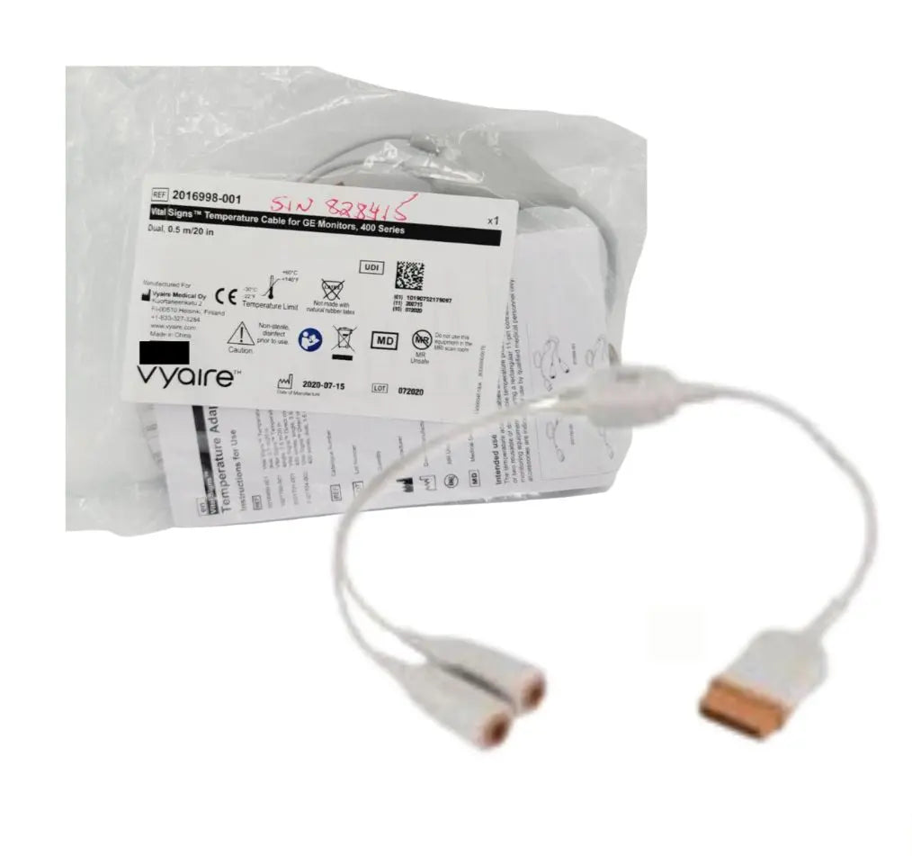 Vyaire 2016998-001 Vital Signs Temperature Cable for GE Monitors 400 Series Vyaire
