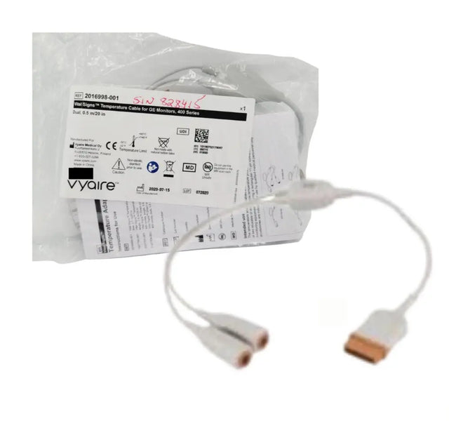 Vyaire 2016998-001 Vital Signs Temperature Cable for GE Monitors 400 Series Vyaire