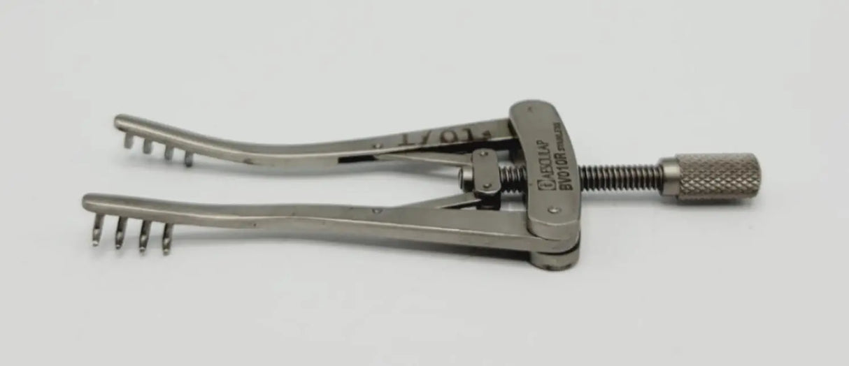 Aesculap BV010R ALM Retractor Self-Retaining 70mm 4 x 4 Prongs 2-7/8" Aesculap