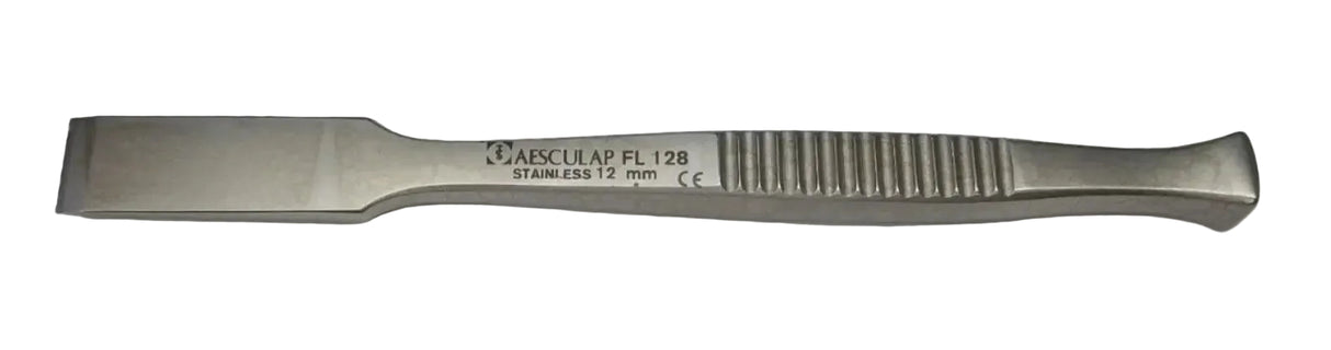 Aesculap FL128 Orthopedic 12mm Flat Chisel 5-1/2" Aesculap