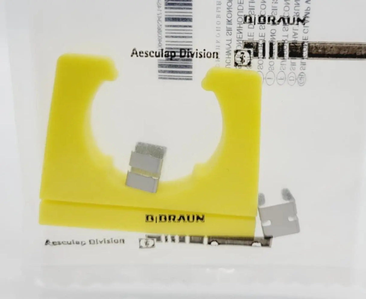 Aesculap JG332 Large Silicone Holder w/ Clamp 1-1/8" New Aesculap
