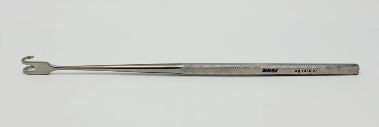 ASSI 1474-27 Joseph Double Prong Skin Hooks Blunt 7" ASSI
