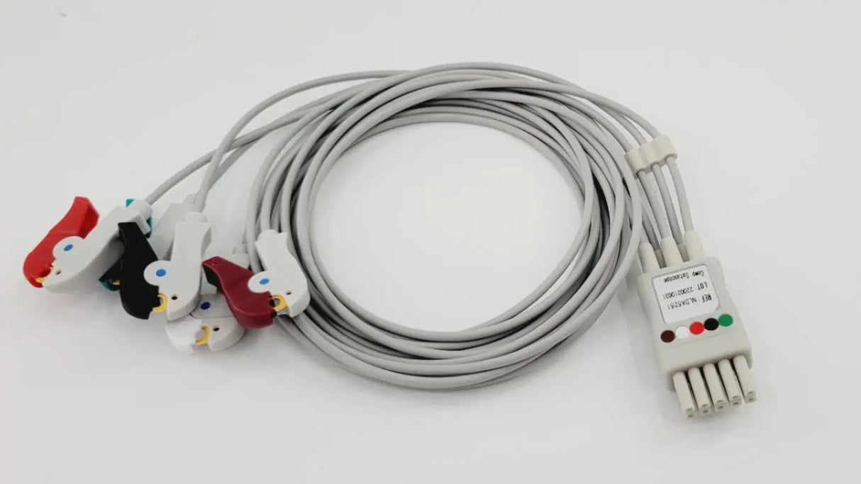 Avante NLDA5251 ECG Monitor Lead Wire Datascope 5 Lead Shielded Grabber NEW Avante