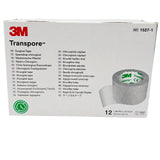 3M 1527-1 Transpore Surgical Tape  1in x 10yd Transparent Latex Free BX 12 3M