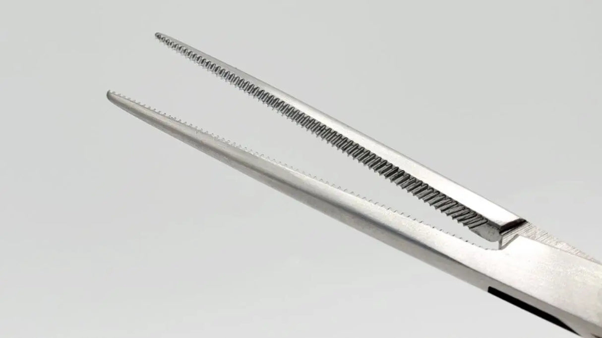 Crile Forceps Self-Retaining Straight German Stainless 10-1/8" Unbranded/Generic