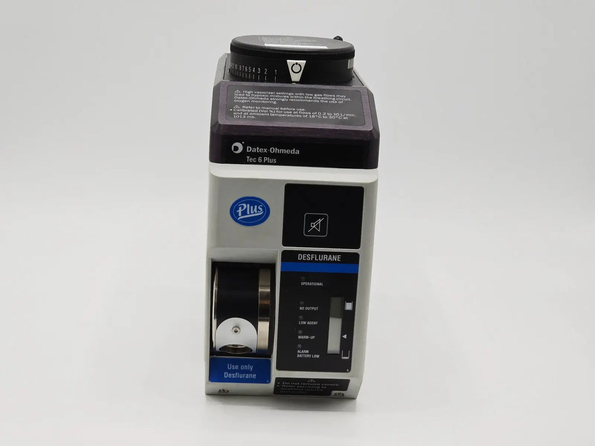 Datex-Ohmeda Tec 6 Plus Desflurane Anesthesia Vaporizer Datex-Ohmeda