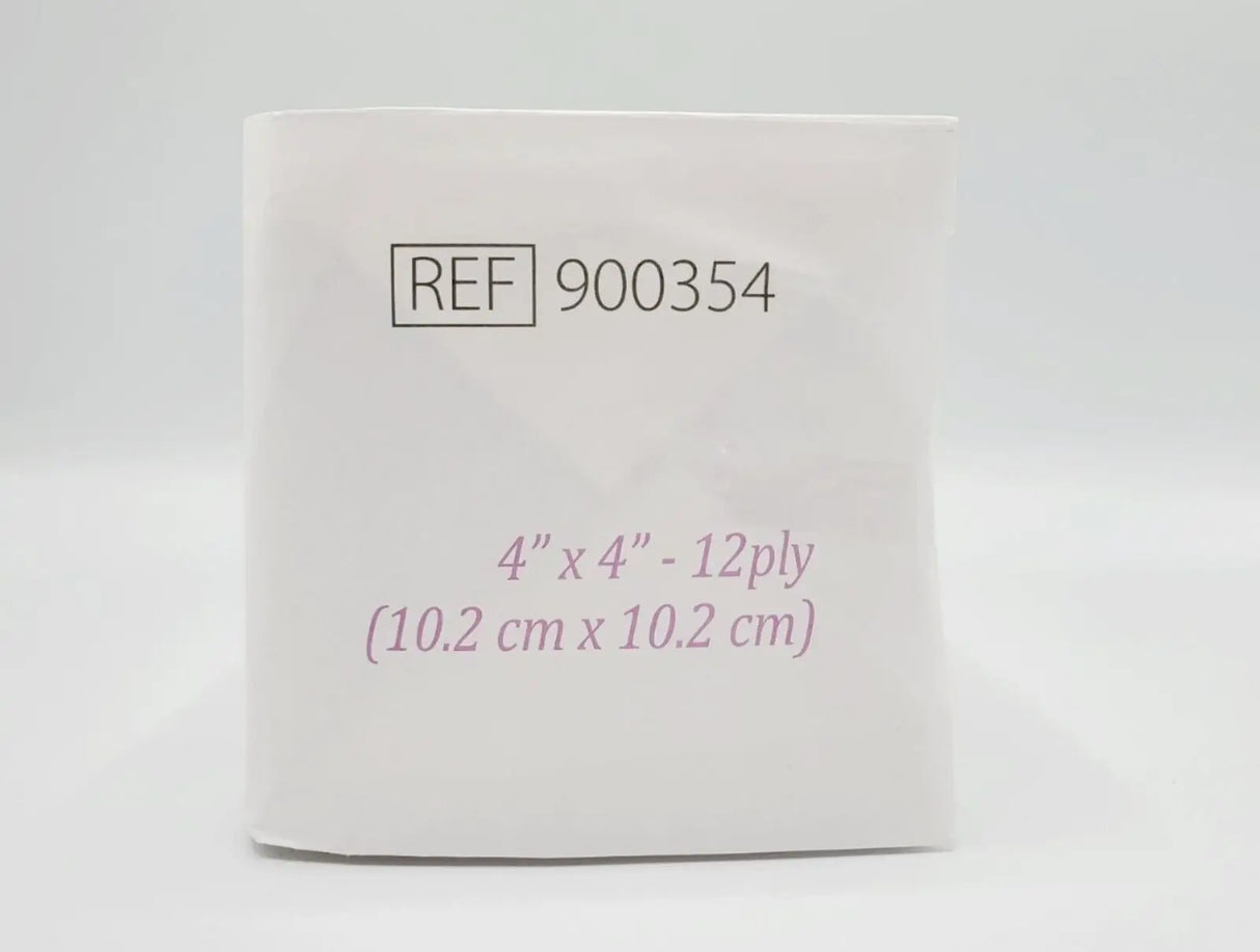 Dukal Esthetic Wipes 900354 Large Cotton 12-Ply Gauze 4" x 4" - Pack of 200 Dukal