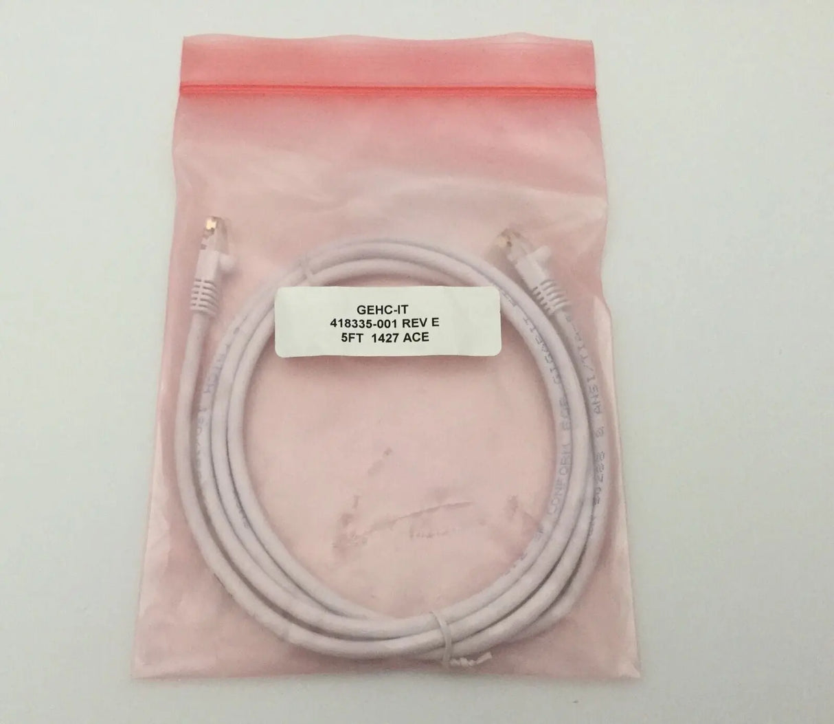 GE 418335-001 White Cable Assembly 5FT - LOT of 3 GE
