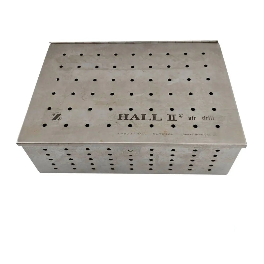 Hall II Air Drill Handpiece Sterilization Container w/ Lid 10-1/4" x 7" x 3-1/2" Hall