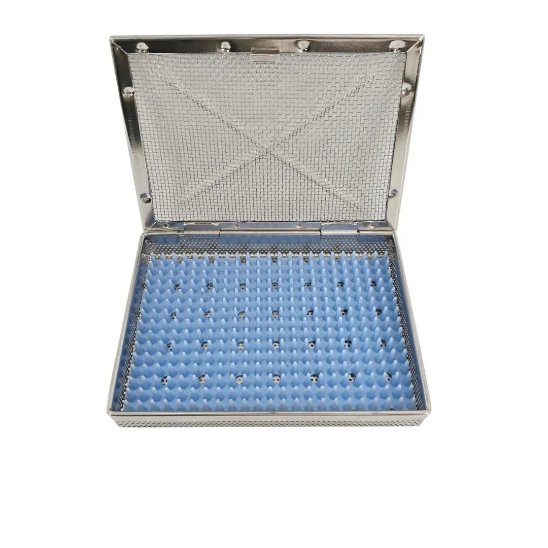 Instrument Sterilization Case w/ Lid 7-1/4" x 5-1/2" x 1-1/4" Unbranded